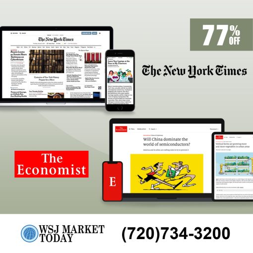 New York Times and The Economist News Combo 3 Years Digital Subscription $129