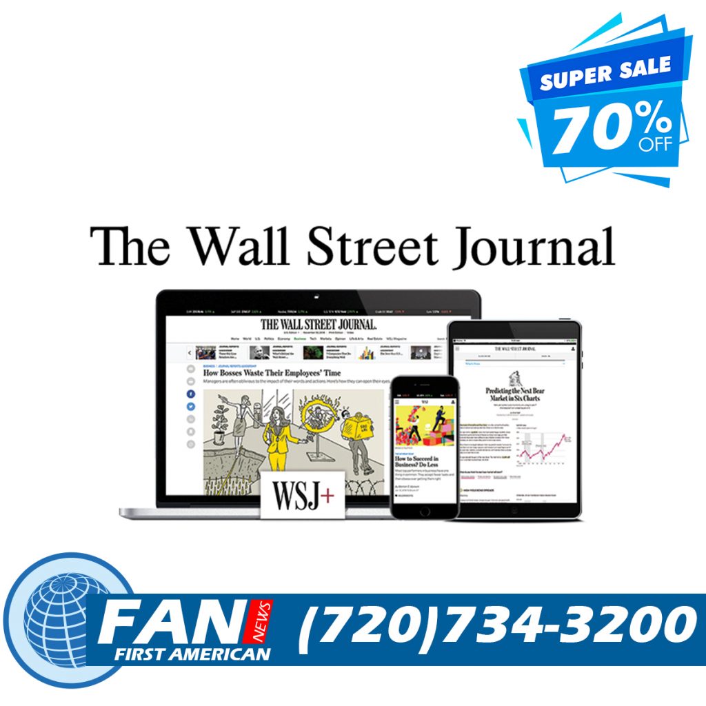 WSJ Renew and save 70%