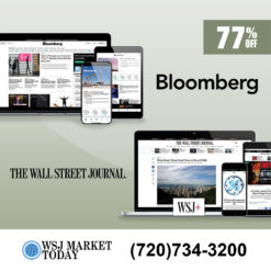 Wall Street Journal and Bloomberg Digital News Subscription 5 Years $129