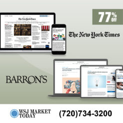 NYT Subscription and Barron's Subscription for 3 Years at 77% Off