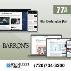 Washington Post News and Barron's Newspaper Subscription for 3 Years
