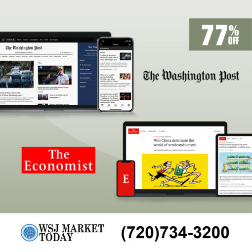 Washington Post Newspaper and The Economist Subscription 3-Year for $129