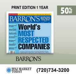 Barron's Printed Version Subscription for 1 Year