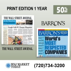 The Wall Street Journal and Barron's Membership for $480