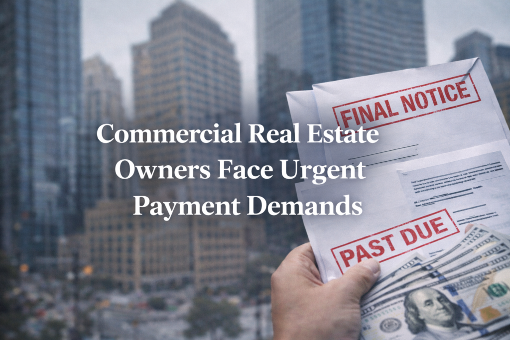 Commercial Real Estate Owners Face Urgent Payment Demands