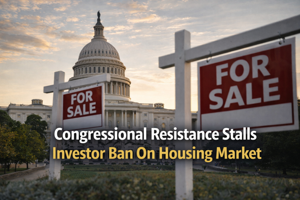 Congressional Resistance Stalls Investor Ban On Housing Market
