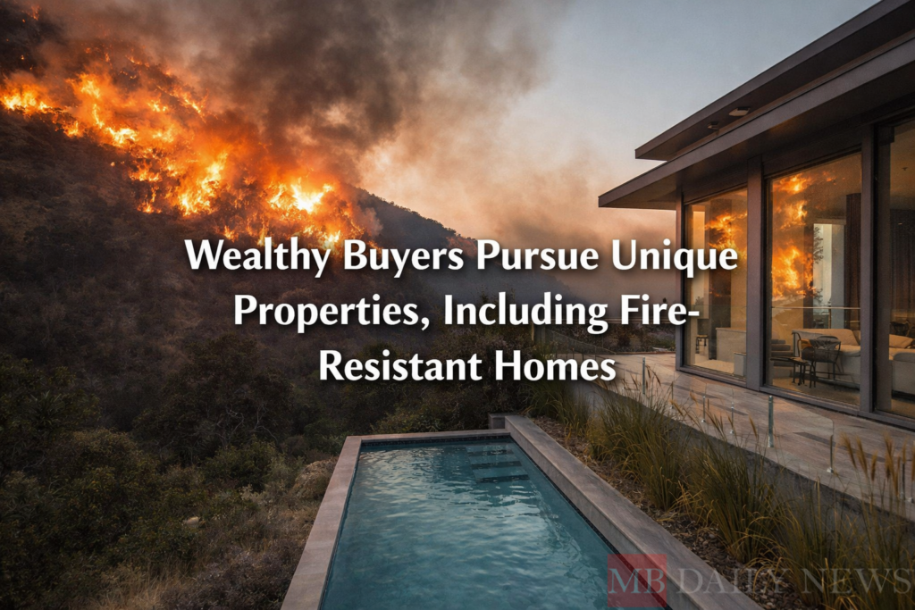 Wealthy Buyers Pursue Unique Properties, Including Fire-Resistant Homes