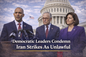 Democratic Leaders Condemn Iran Strikes As Unlawful