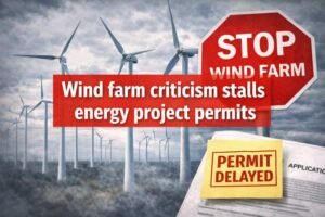 Wind farm criticism stalls energy project permits