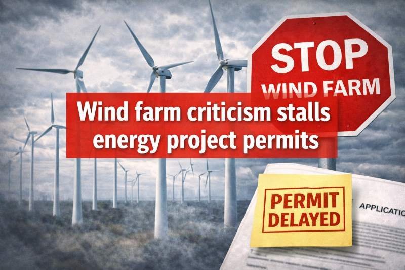 Wind farm criticism stalls energy project permits