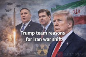 Trump team reasons for Iran war shift