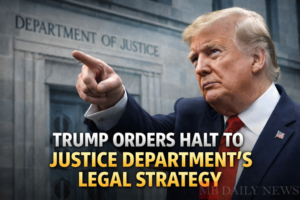 Trump Orders Halt To Justice Department