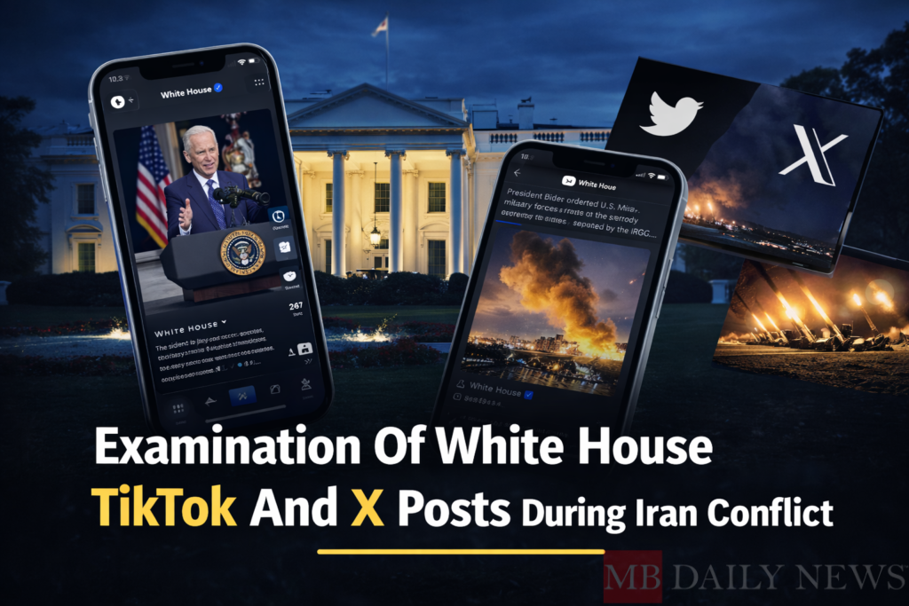 Examination Of White House Tiktok And X Posts During Iran Conflict