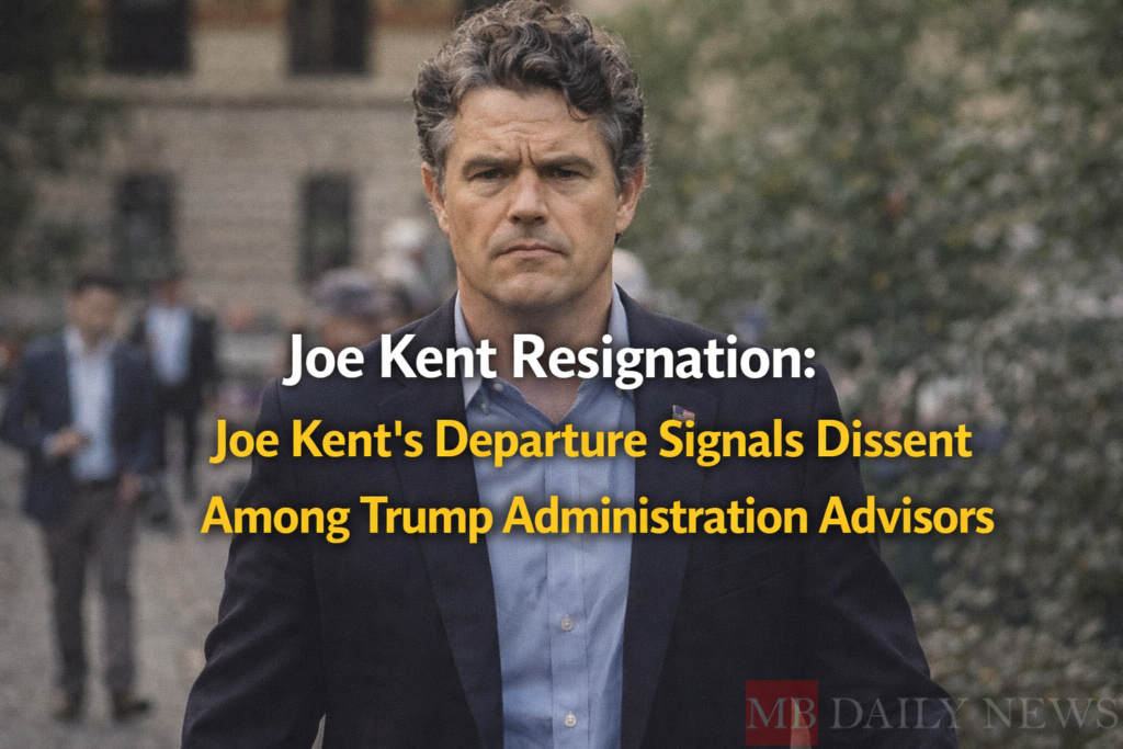Joe Kent Resignation: Joe Kent