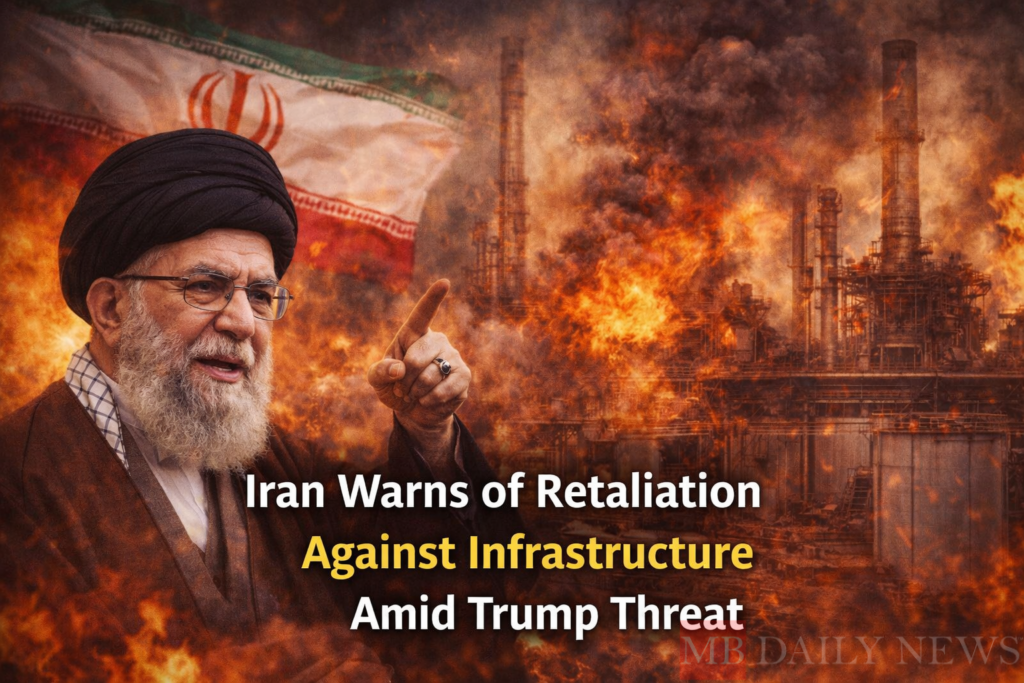 Iran Warns of Retaliation Against Infrastructure Amid Trump Threat