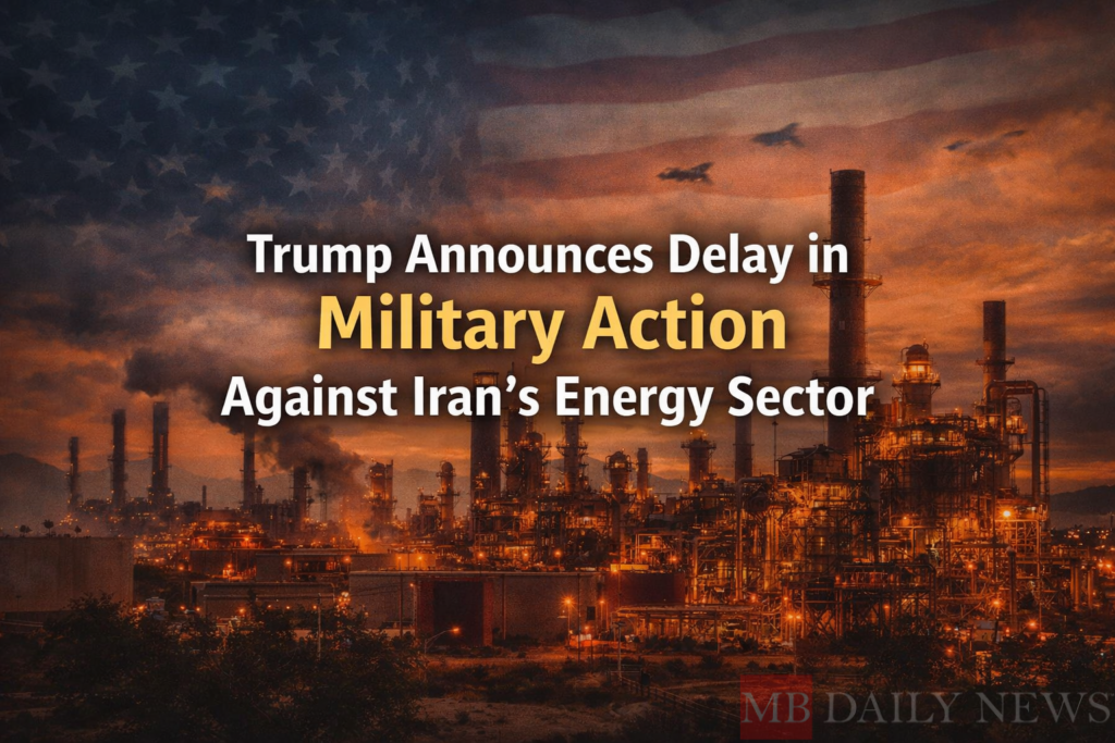 Trump Announces Delay in Military Action Against Iran’s Energy Sector