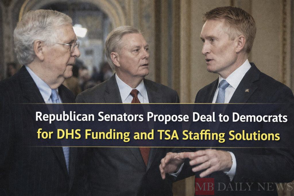 Republican Senators Propose Deal to Democrats for DHS Funding and TSA Staffing Solutions