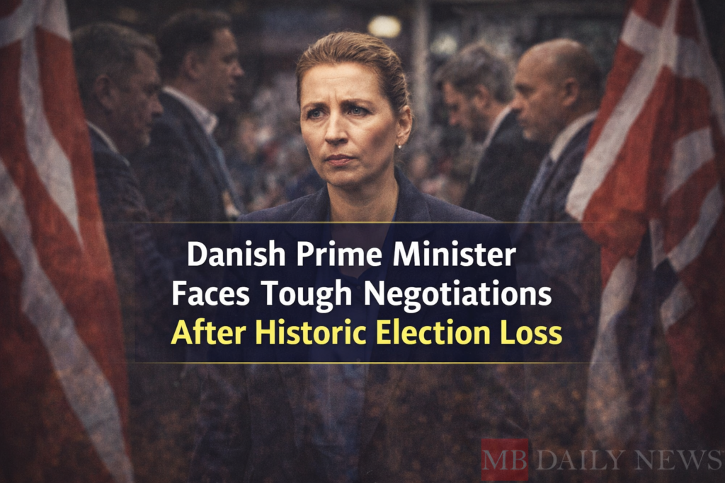 Danish Prime Minister Faces Tough Negotiations After Historic Election Loss
