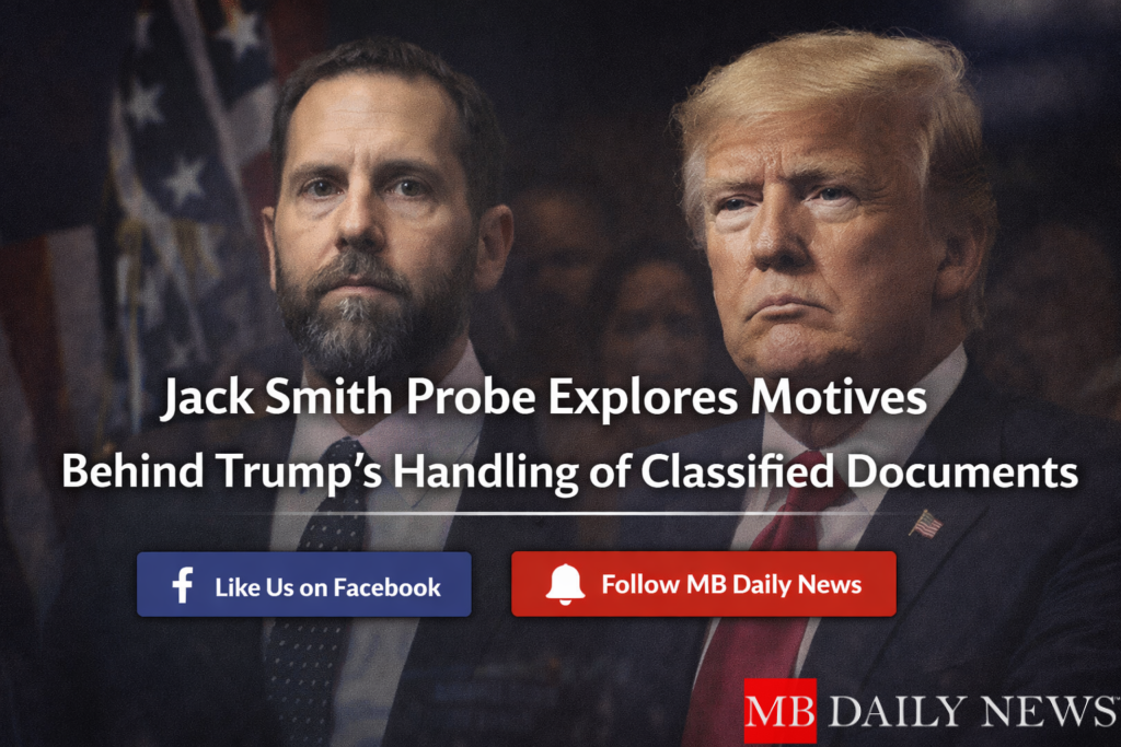 Jack Smith Trump documents motive
