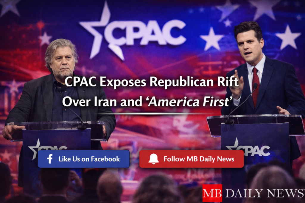 CPAC Republican divide Iran