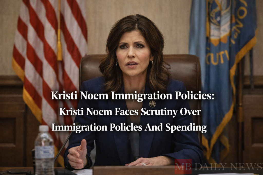 Kristi Noem Immigration Policies: Kristi Noem Faces Scrutiny Over Immigration Policies And Spending