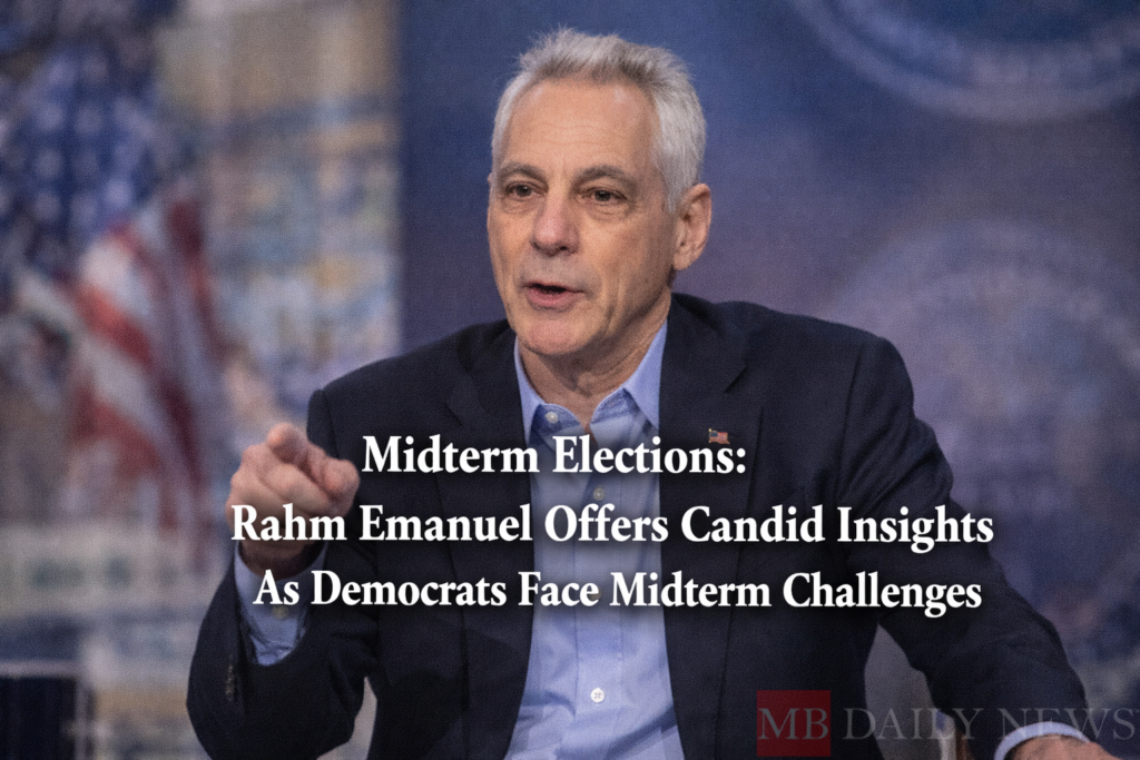 Midterm Elections: Rahm Emanuel Offers Candid Insights As Democrats Face Midterm Challenges
