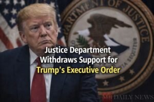 Justice Department Withdraws Support for Trump