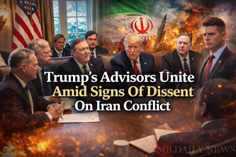 Trump’s Advisors Unite Amid Signs Of Dissent On Iran Conflict