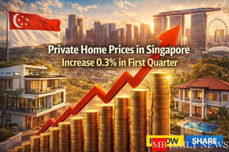 Private Home Prices in Singapore Increase 0.3% in First Quarter