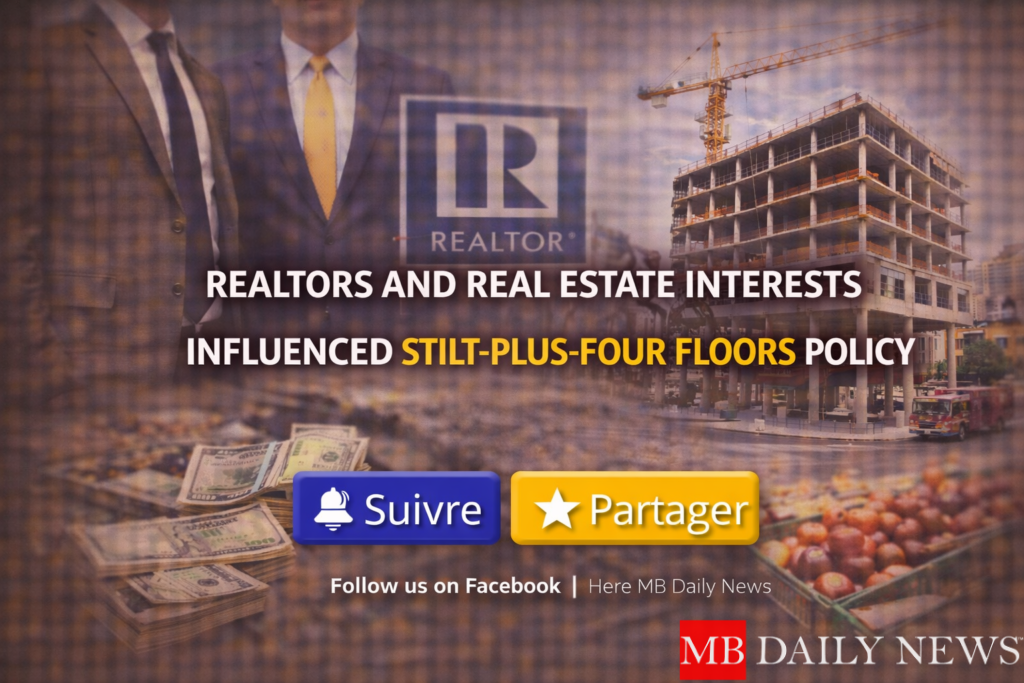 Select Realtors and Real Estate Interests Influenced Stilt-plus-Four Floors Policy Realtors and Real Estate Interests Influenced Stilt-plus-Four Floors Policy